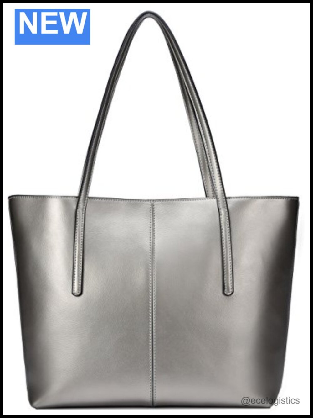 Genuine Leather Large Tote Bag Shoulder Handbag 14" Laptop
